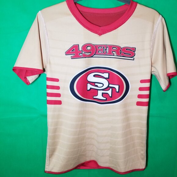 NFL Other - 49ers NFL Reversible Jersey Flag Football Kids Large Women Small Bang Bang Niner